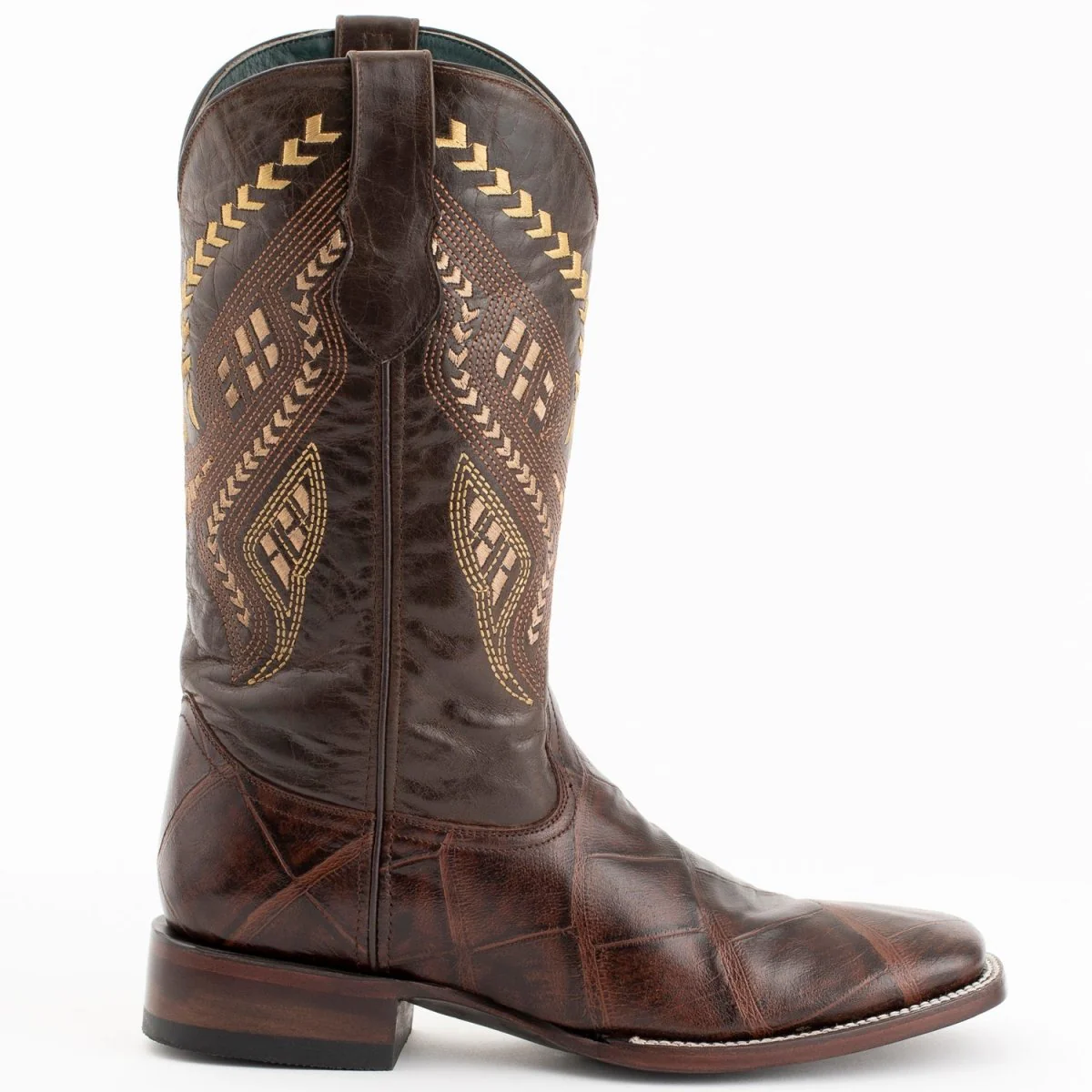 Ferrini Jesse Men's Print Alligator Boots Handcrafted Chocolate 4359309 - Imagen 3