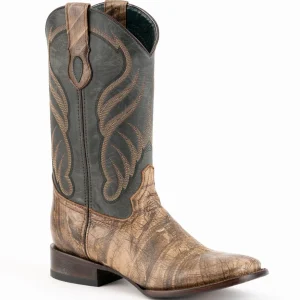 Ferrini Men's Hunter Square Toe Boots Handcrafted - Oak  1109328