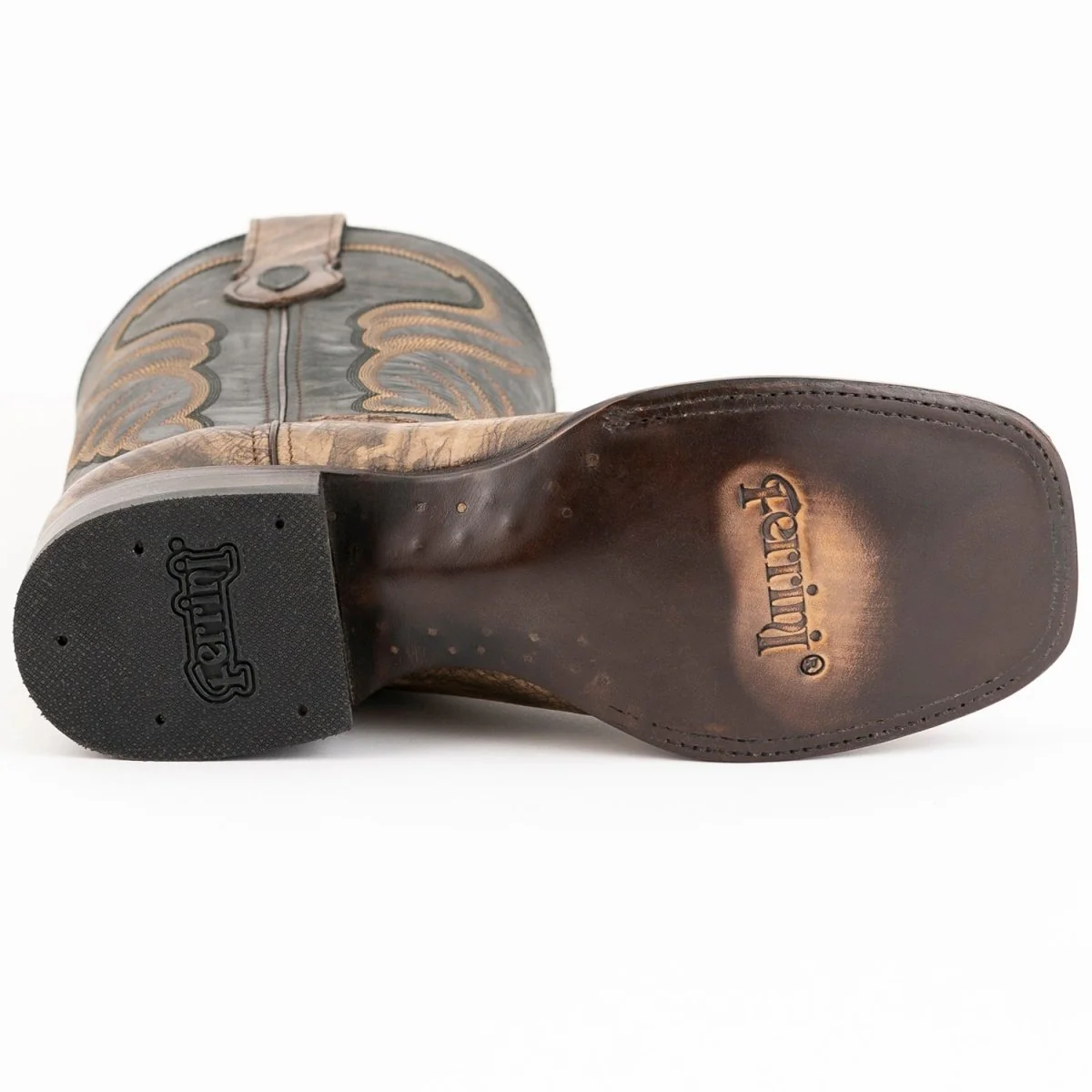 Ferrini Men's Hunter Square Toe Boots Handcrafted - Oak 1109328 - Imagen 7