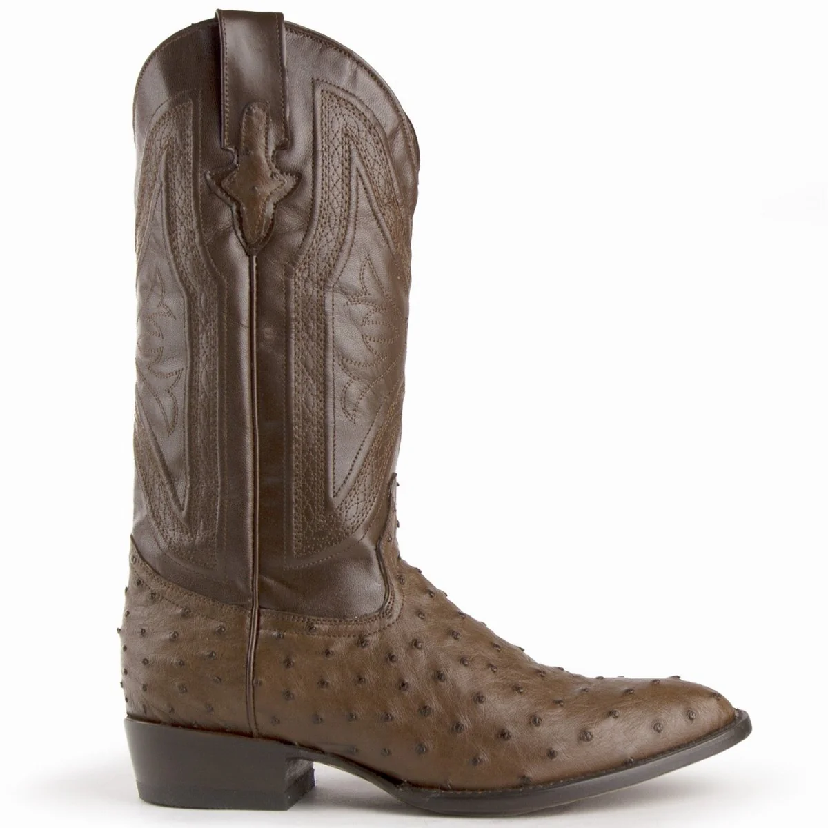 Ferrini Men's Colt Full Quill Ostrich Boots Handcrafted - Kango Brown 1011107 - Imagen 4