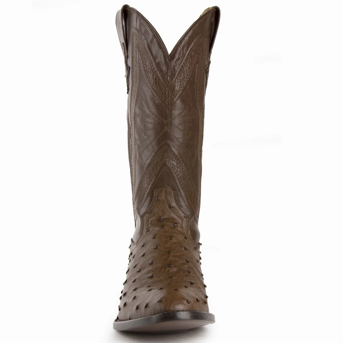 Ferrini Men's Colt Full Quill Ostrich Boots Handcrafted - Kango Brown 1011107 - Imagen 5