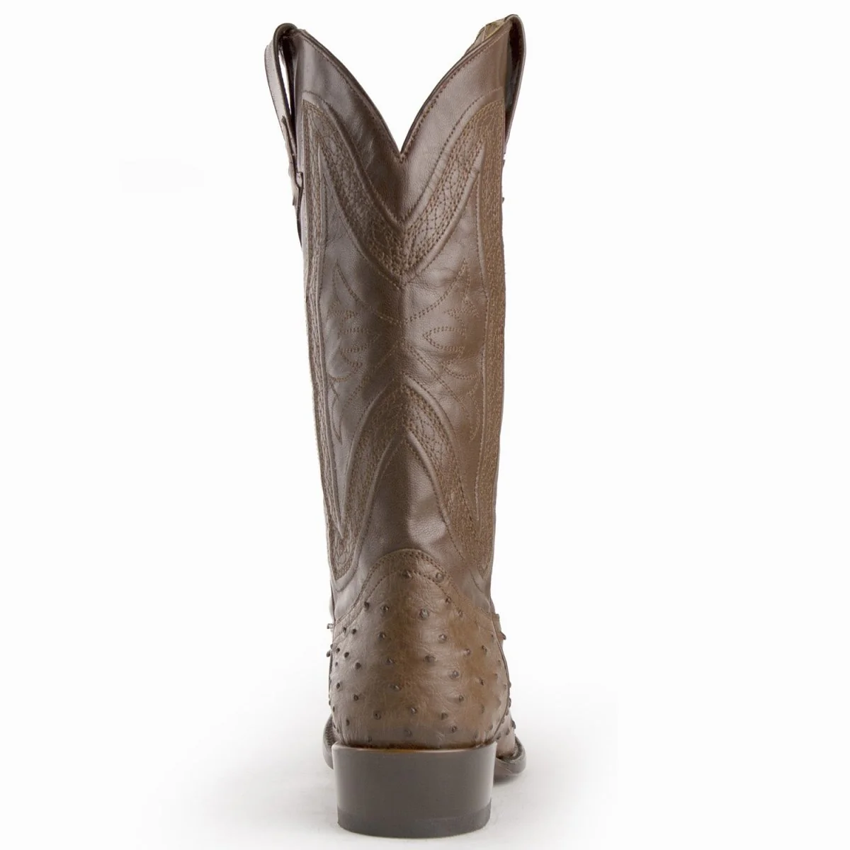 Ferrini Men's Colt Full Quill Ostrich Boots Handcrafted - Kango Brown 1011107 - Imagen 6