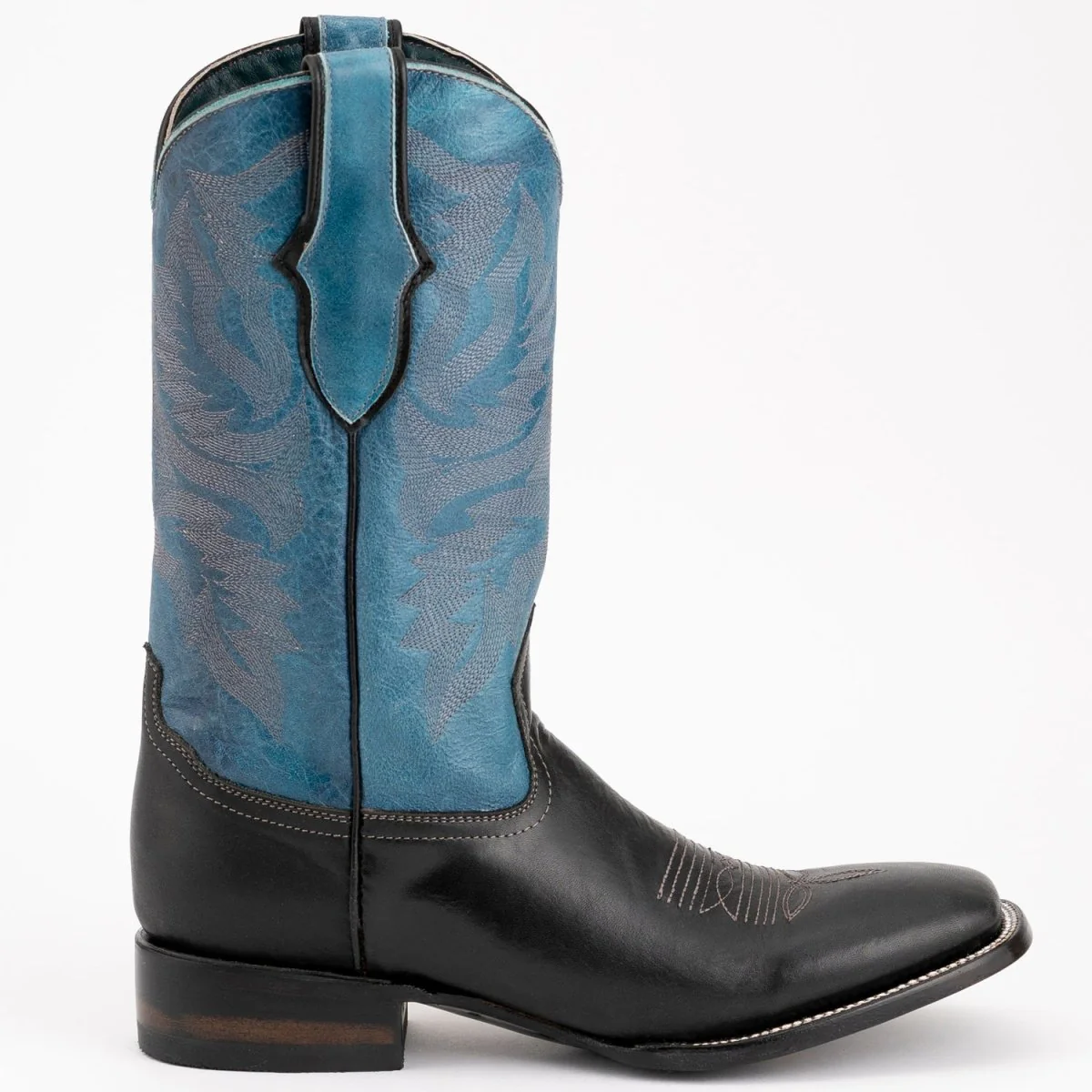 Ferrini Men's Gunner Leather Boots Handcrafted - Black 1219304 - Imagen 3