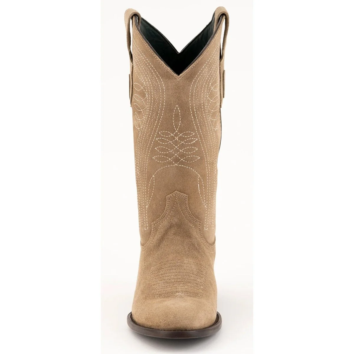 Ferrini Men's Roughrider Round Toe Boots Handcrafted - Taupe 1341141 - Imagen 7