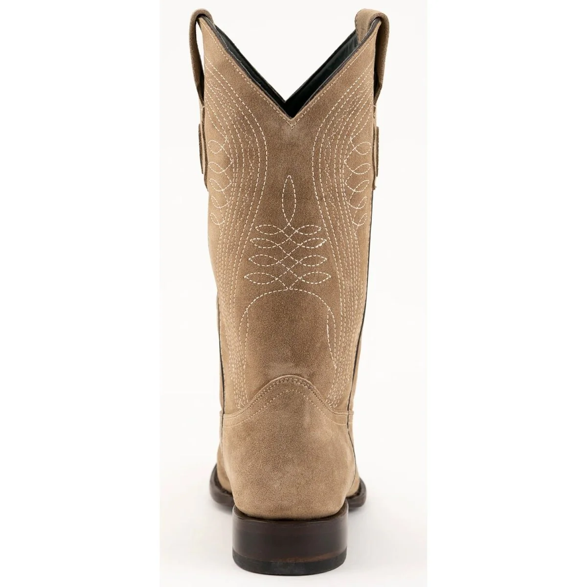 Ferrini Men's Roughrider Round Toe Boots Handcrafted - Taupe 1341141 - Imagen 5
