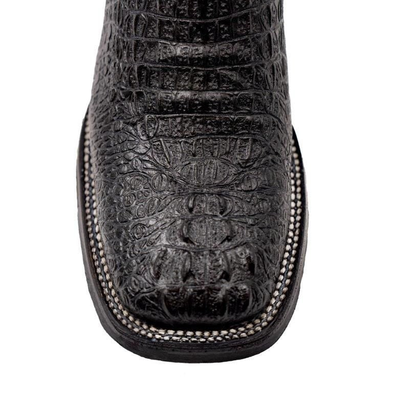 Ferrini Stampede Men's Print Crocodile Boots Handcrafted Black 40493-04 - Imagen 4