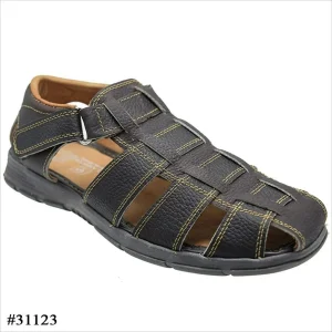 Huarache de Cuero Artesanal de Vestir Fino Color Moka imp-31123