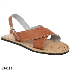 Huaraches Cruzados Azteca de Piel Original para Hombre Color Tan imp-34118