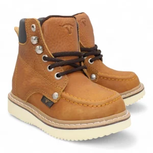Kid´s Moc Toe Leather Boot Honey-HBN80151
