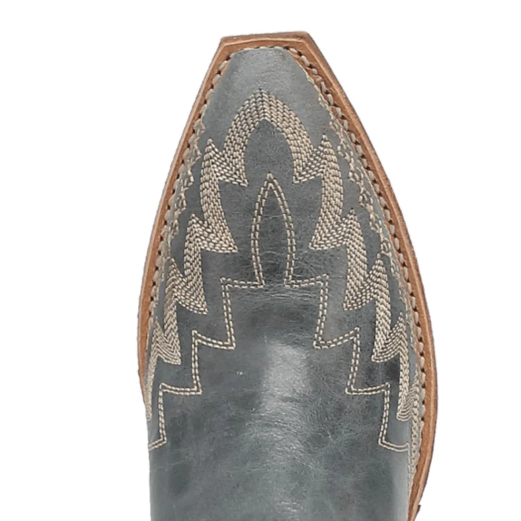 Laredo Women's Emmylee Snip Toe Leather Boots - Blue 52207 - Imagen 8