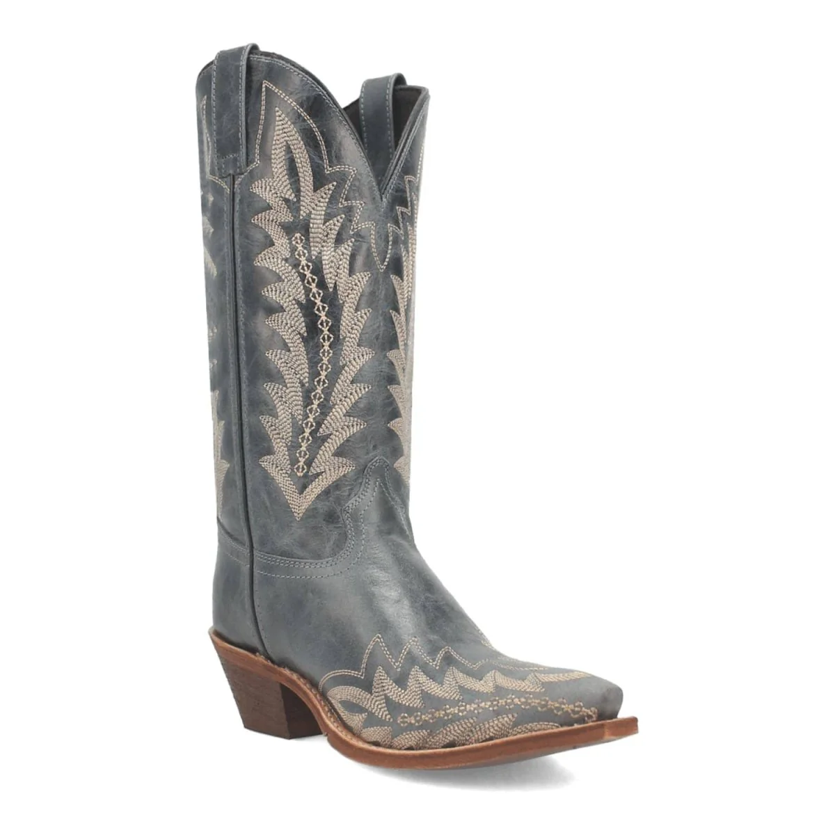 Laredo Women's Emmylee Snip Toe Leather Boots - Blue 52207