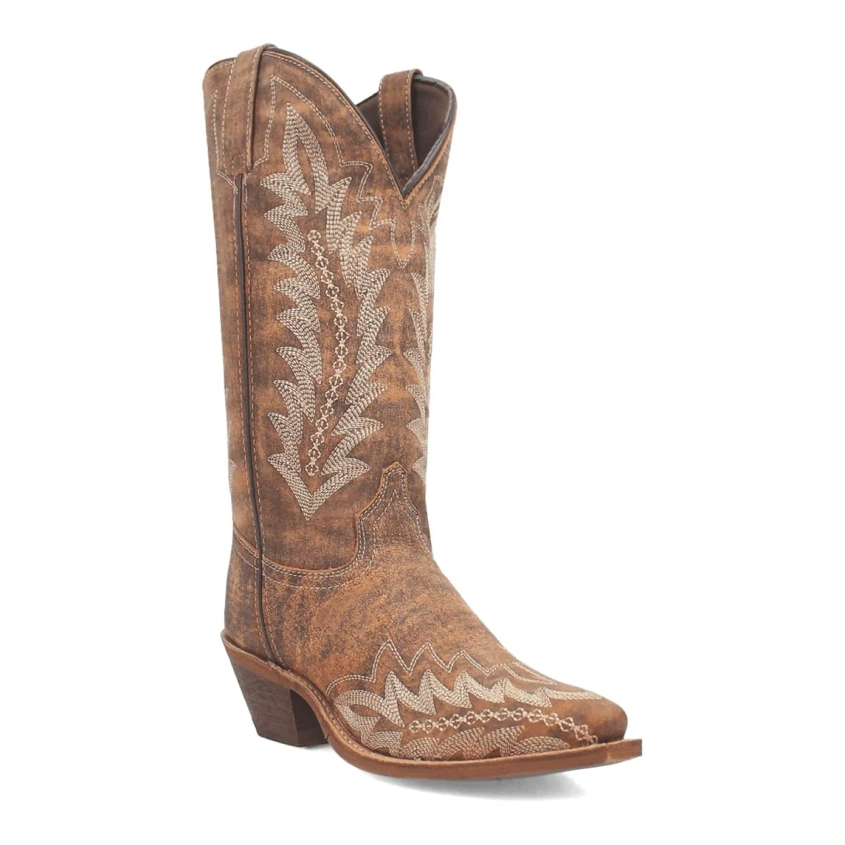 Laredo Women's Emmylee Snip Toe Leather Boots - Tan 52189 - Imagen 2