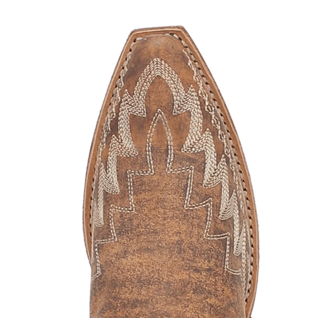 Laredo Women's Emmylee Snip Toe Leather Boots - Tan 52189 - Imagen 8