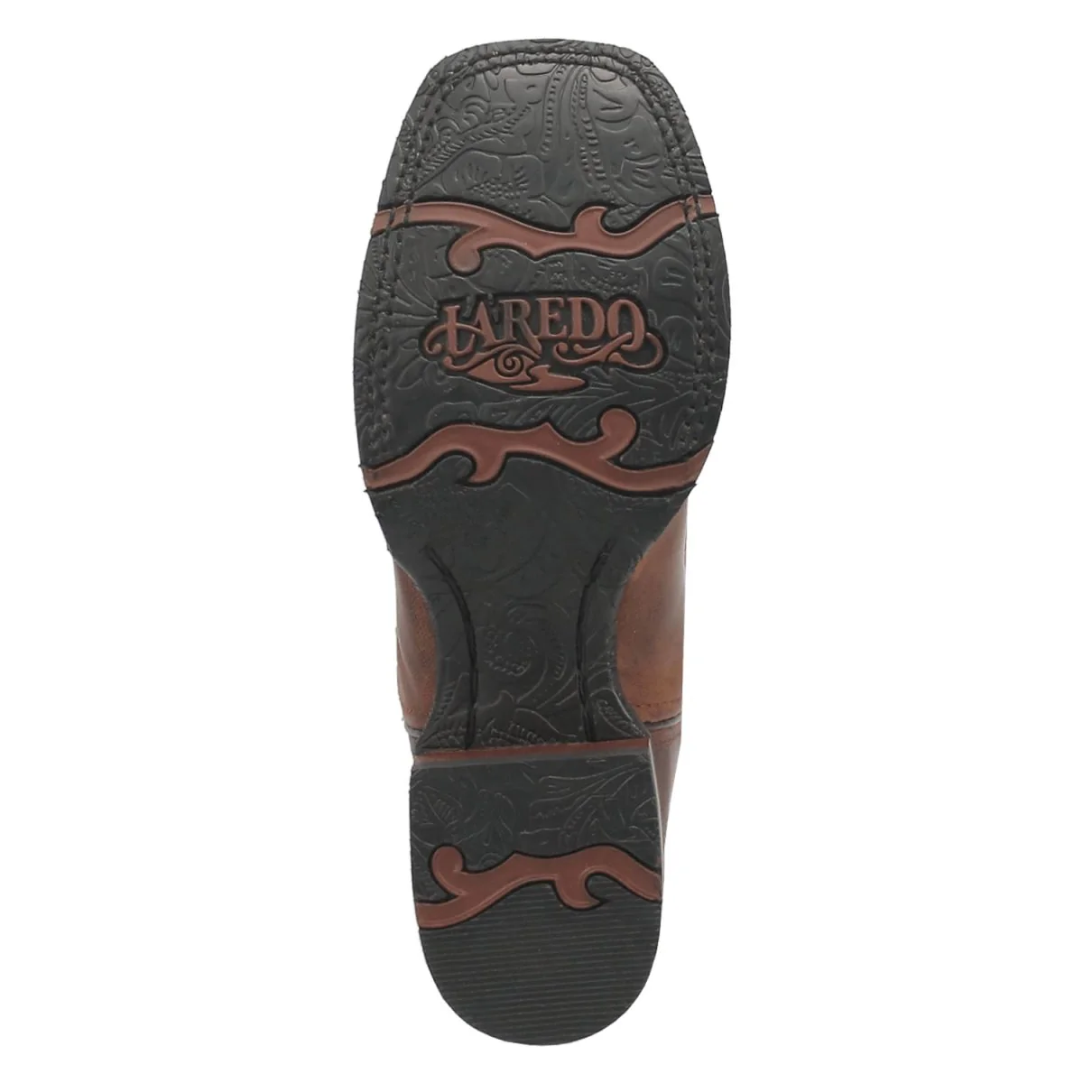 Laredo Women's Faye Broad Square Toe Leather Boots - Brown / Pink 3117 - Imagen 9