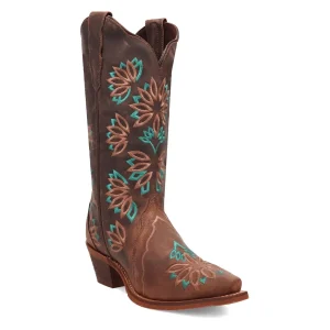 Laredo Women's Filly Snip Toe Leather Boots - Tobacco 20006