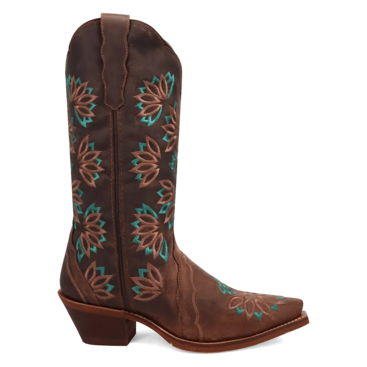Laredo Women's Filly Snip Toe Leather Boots - Tobacco 20006 - Imagen 4