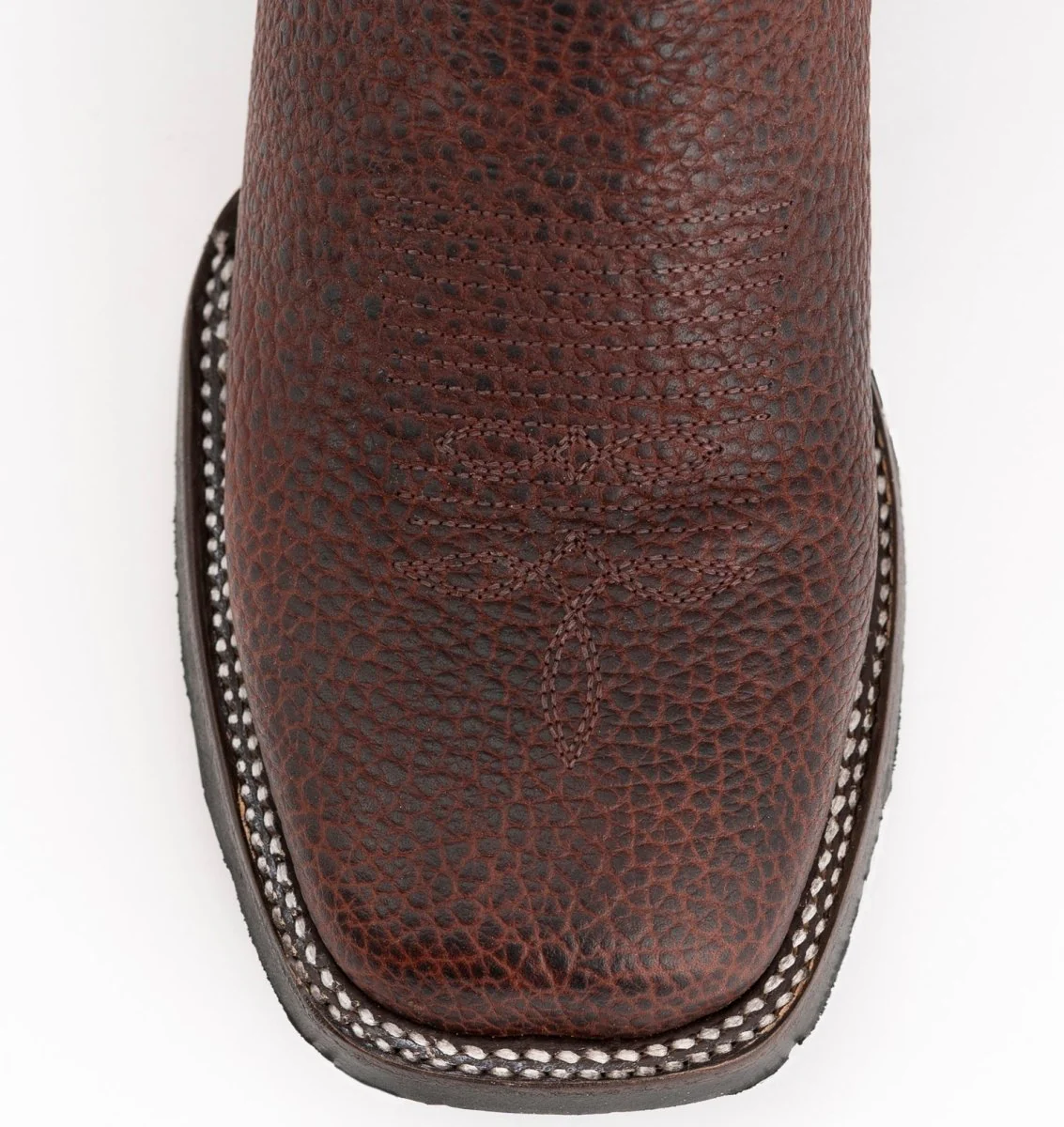 Men's Ferrini Toro Leather Boots Handcrafted Brown 1299336 - Imagen 6