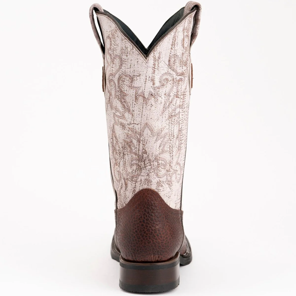 Men's Ferrini Toro Leather Boots Handcrafted Brown 1299336 - Imagen 5