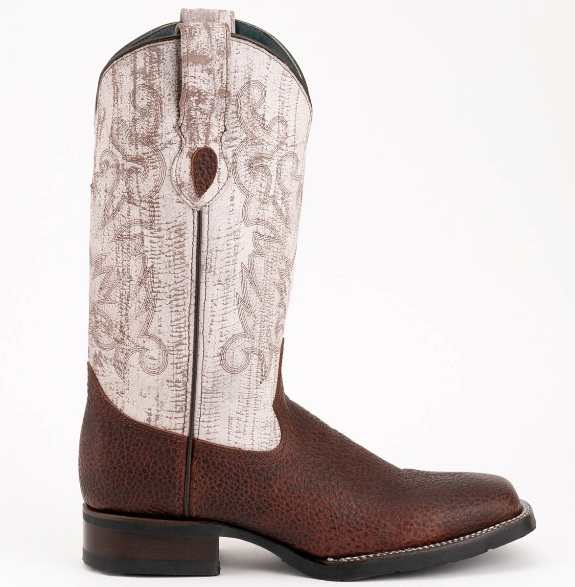 Men's Ferrini Toro Leather Boots Handcrafted Brown 1299336 - Imagen 3