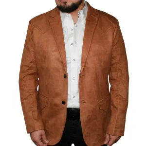 Mens Western Suade Blazer