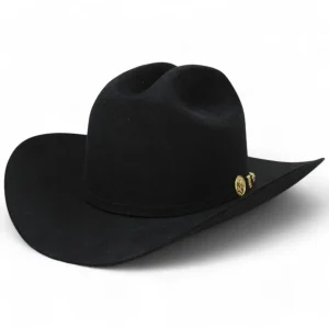 Morcon 200X Rabbit Fur Cowboy Hat Sinaloa Style - Black