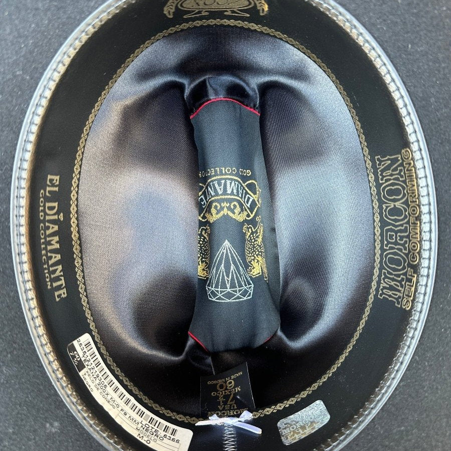 Morcon 200X Rabbit Fur Cowboy Hat Sinaloa Style - Black - Imagen 7