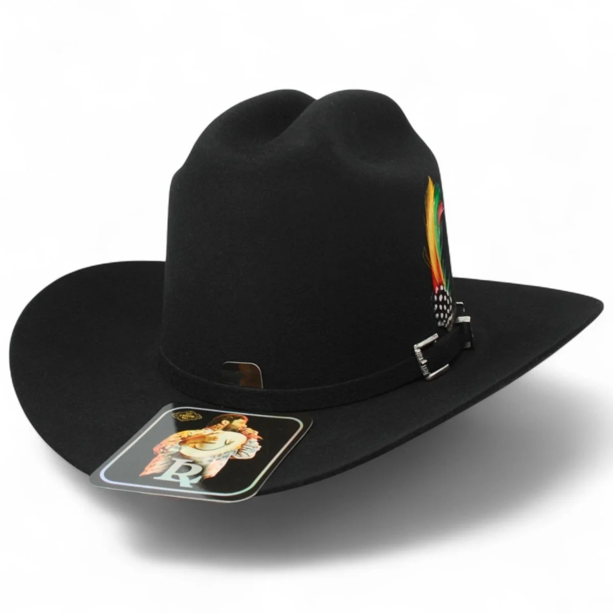 Official Luis R. Conriquez Cowboy Felt Hat - Black - Imagen 2