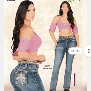 Pantalón Vaquero de Mezclilla Stretch D844