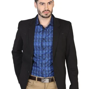 Saco Vaquero para Hombre El Señor de los Cielos Color Negro