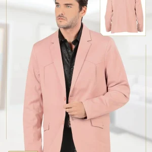 Saco Vaquero de Vestir para Hombre -Lamasini Light Pink
