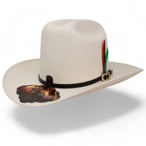 Sombrero Carin Leon Oficial 100X con Pluma