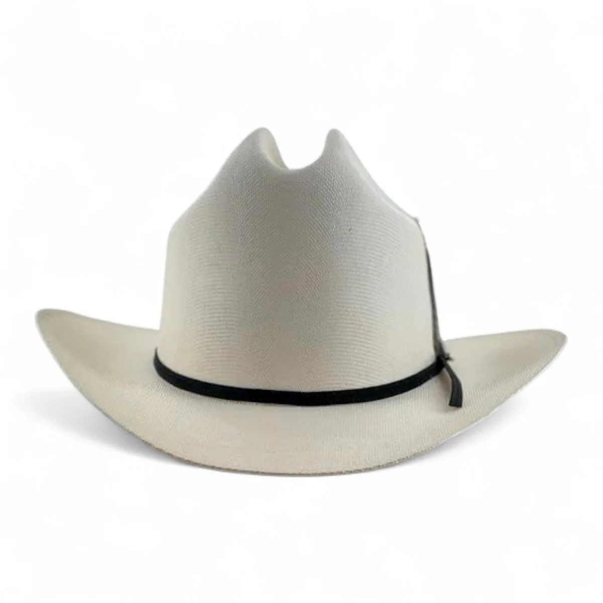 Sombrero Morcon 1,000X Estilo El Fantasma con Plumas y Liston Negro - Imagen 3