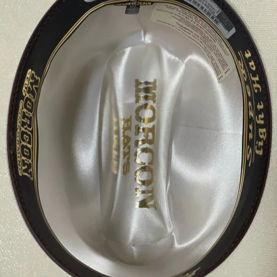 Sombrero Morcon 1,000X Estilo El Fantasma con Plumas y Liston Negro - Imagen 6