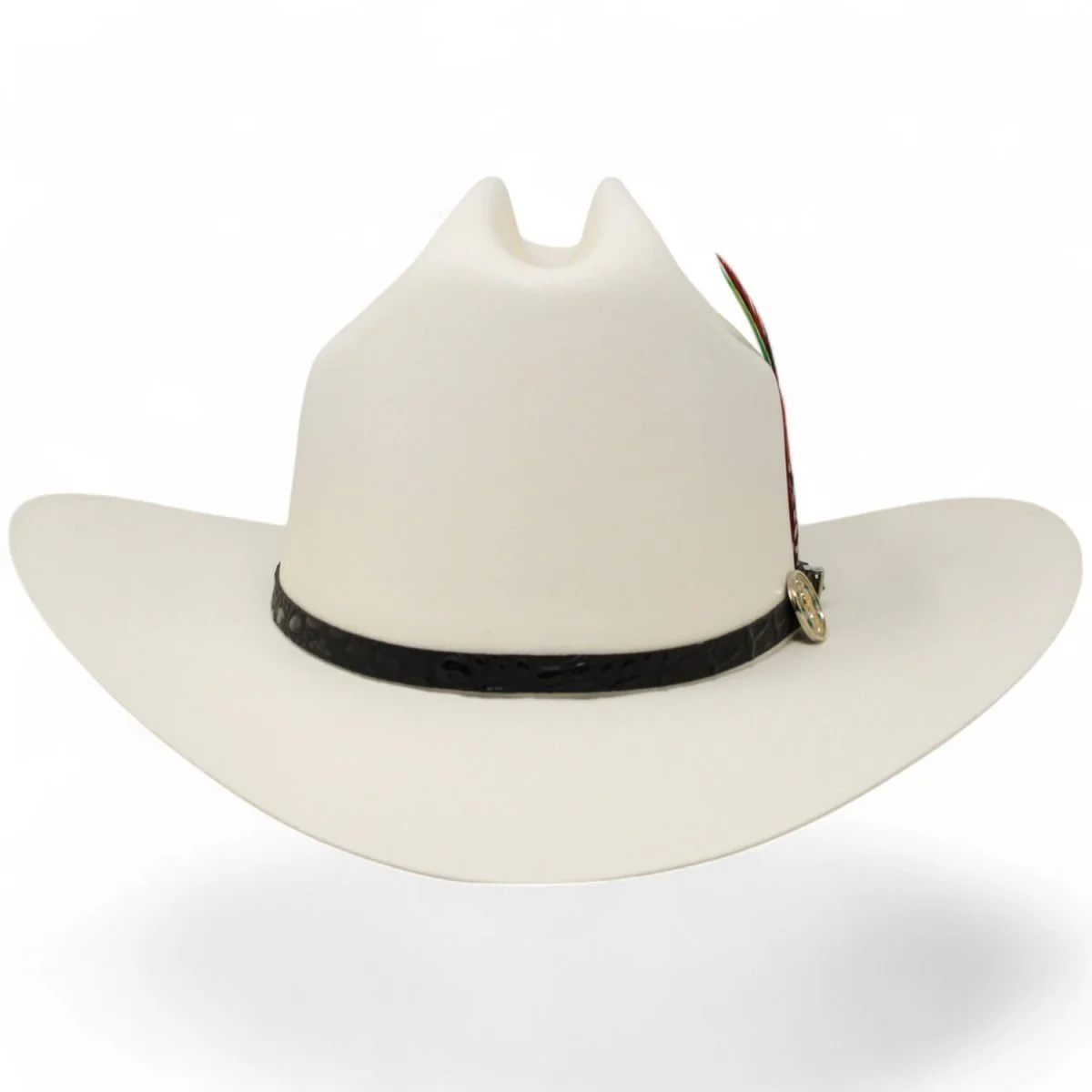 Sombrero Fino de Palma – Calidad 5,000X Estilo Sinaloa con Plumas San Judas – Stone Hats - Imagen 6