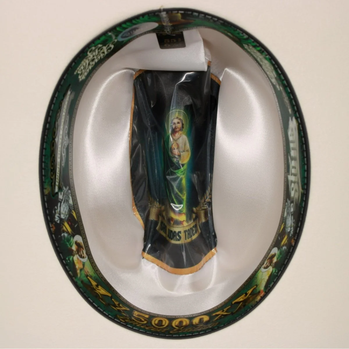 Sombrero Fino de Palma – Calidad 5,000X Estilo Sinaloa con Plumas San Judas – Stone Hats - Imagen 4