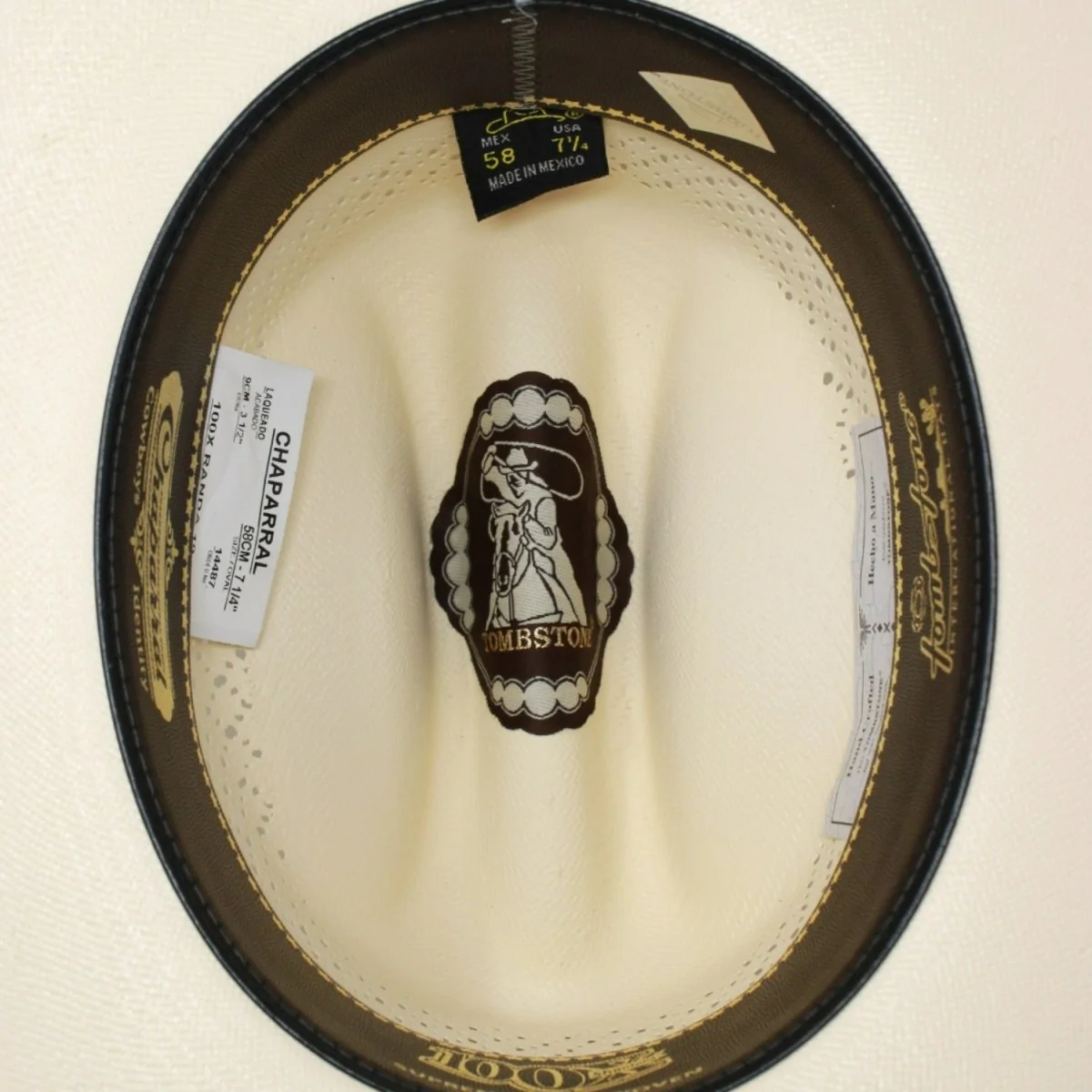 Sombrero Tombstone 100X Estilo Sinaloa con Randa y Pluma - Imagen 7