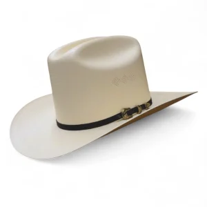 Sombrero Tombstone 30X Estilo El Fantasma con Plumas Copa Alta 2.0