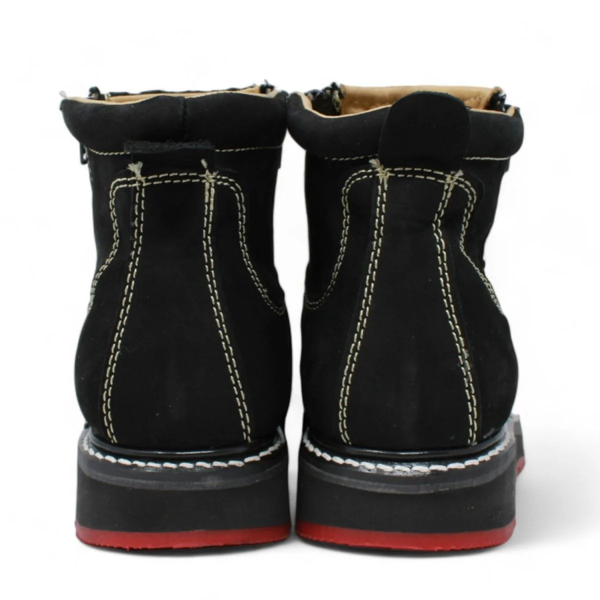 Petatillo Leather Square Toe Double Density Work Shoes with Double Zipper - Imagen 5