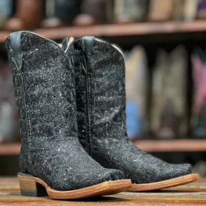 Tanner Mark Girl's Leather Square Toe Boots - Dakota