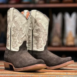 Tanner Mark Kid's Leather Square Toe Boots - The Huckleberry