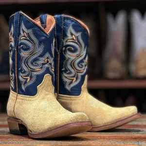 Tanner Mark Kid's Leather Square Toe Boots - The Ranger