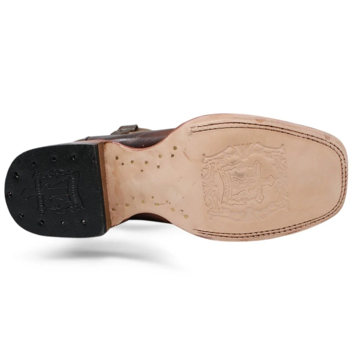 Tanner Mark Men's Pampa Square Toe Leather Boots Mocha Brown - Imagen 7