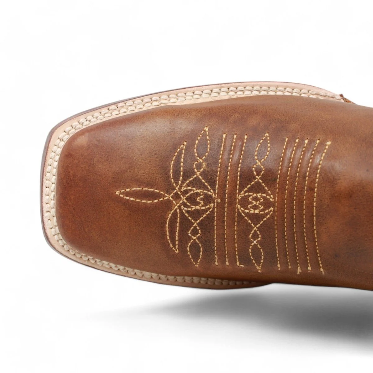 Tanner Mark Men's Square Toe Leather Boots Alamo Honey TM207045 - Imagen 6