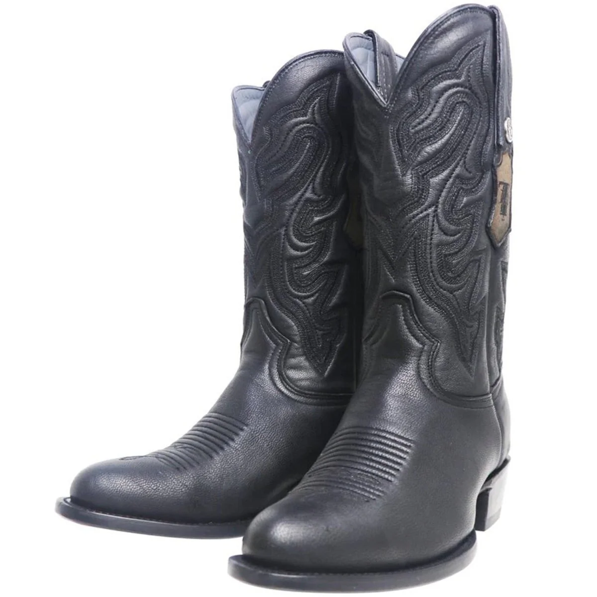 Tanner Mark Men's The Hudson J-Toe Leather Boots Kabul Black - Imagen 4