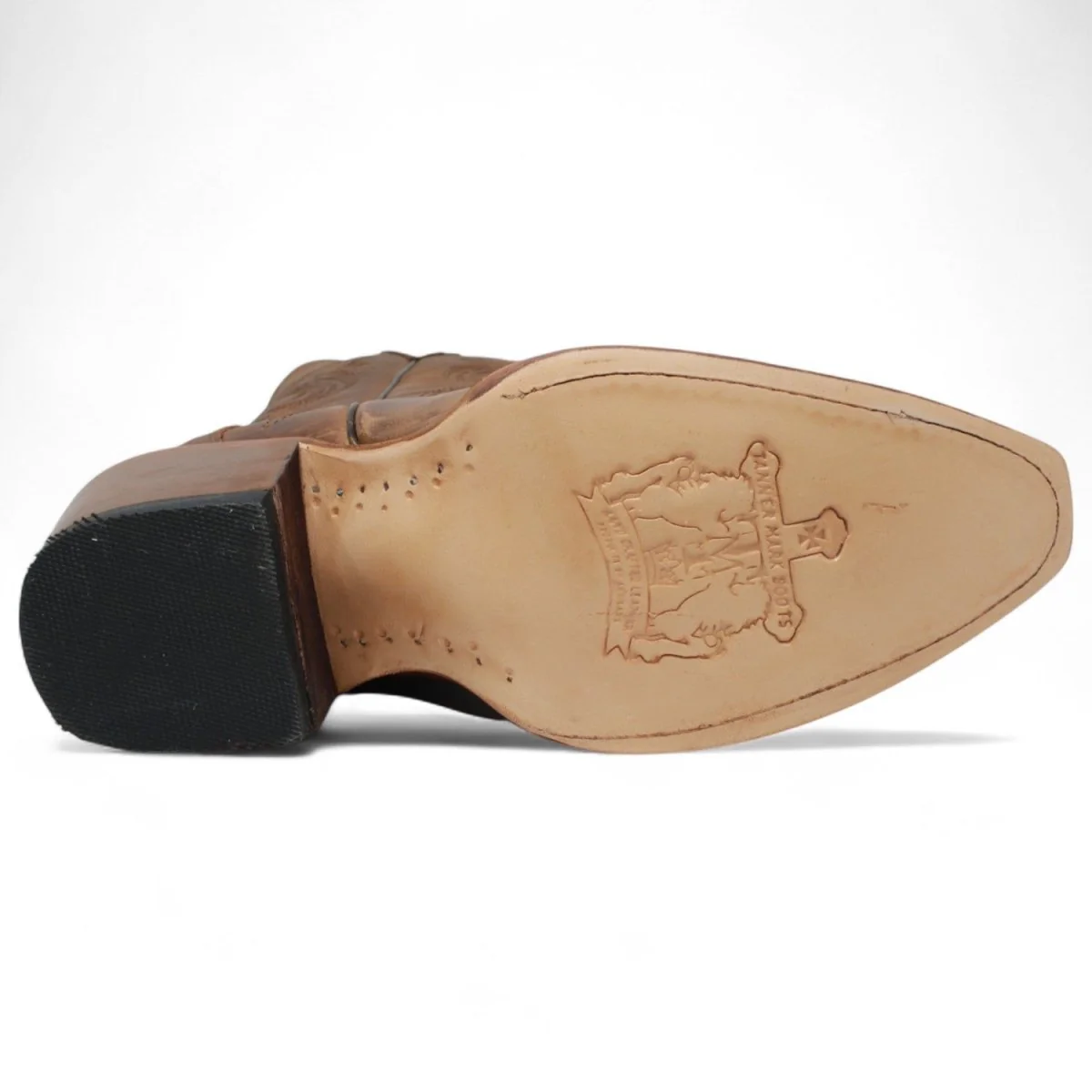 Tanner Mark Women's Longview Snip Toe Leather Boots Cognac TML205080 - Imagen 8