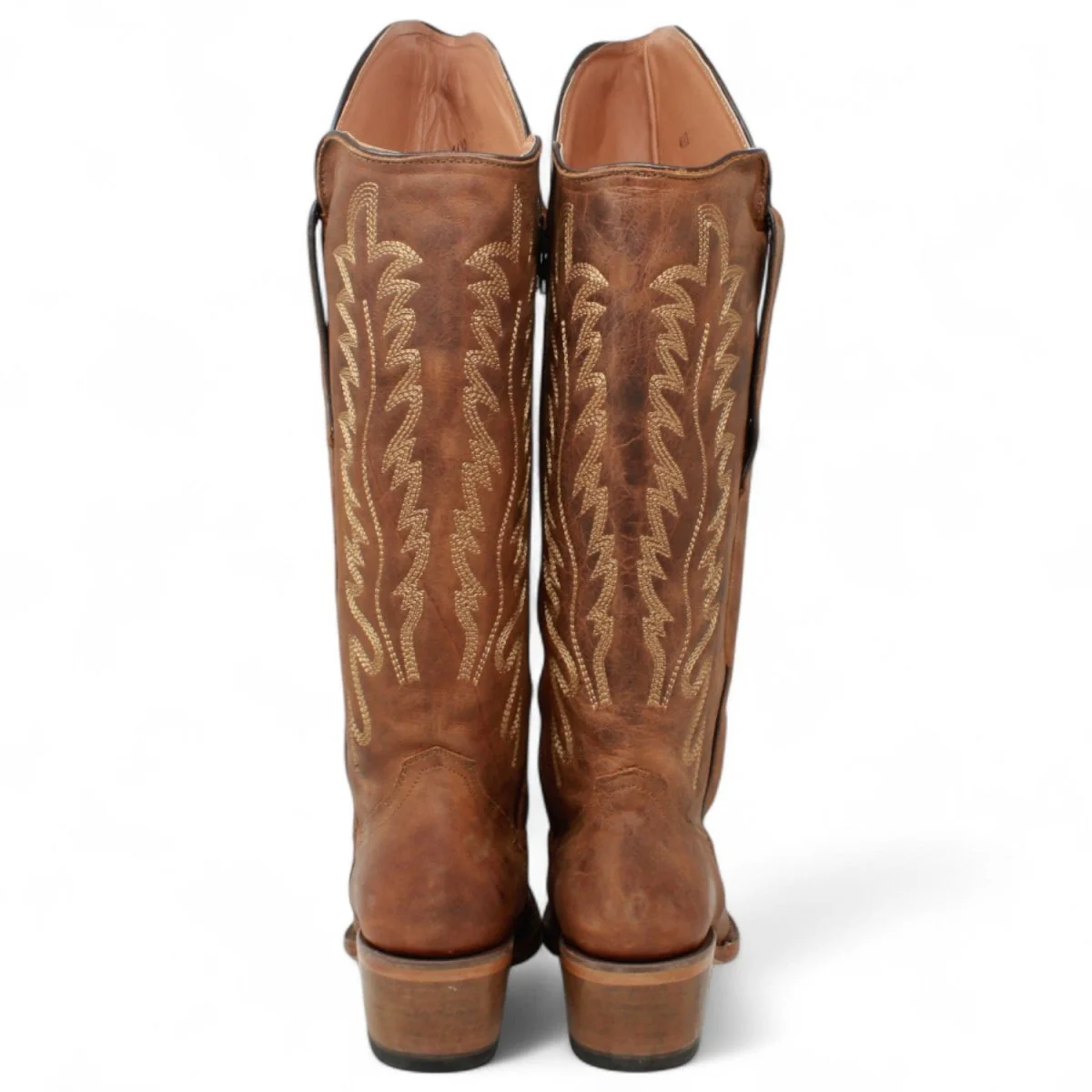 Tanner Mark Women's Square Toe Riding Leather Boots Brown - TML205420 - Imagen 4