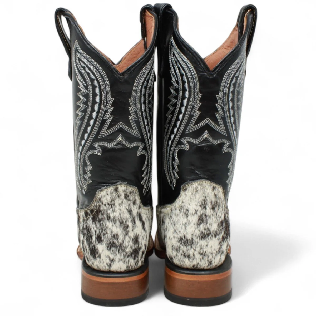Tanner Mark Youth's Leather Square Toe Boots - Cash - Imagen 6