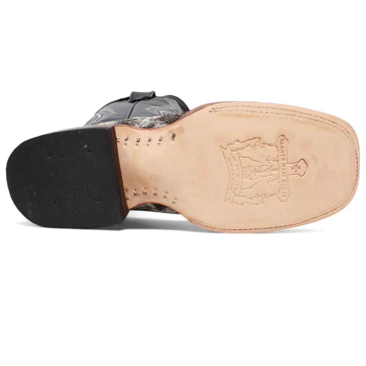 Tanner Mark Youth's Leather Square Toe Boots - Cash - Imagen 8