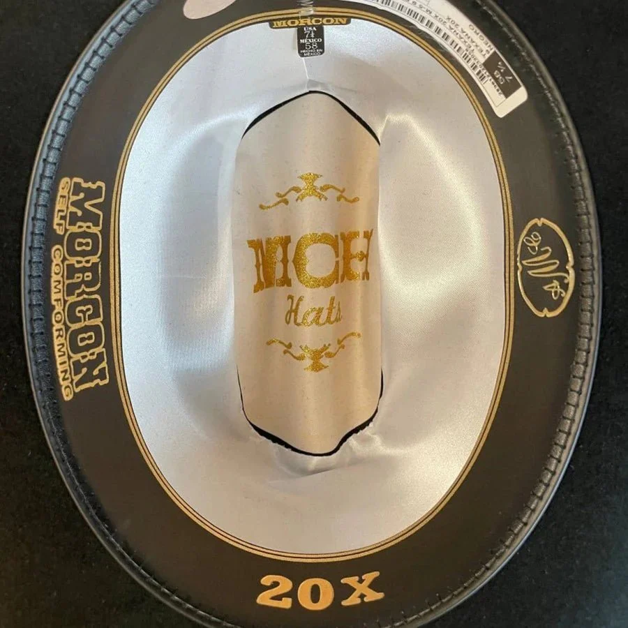 Texana Morcon 20X Estilo Sinaloa con Plumas Beige - Imagen 6