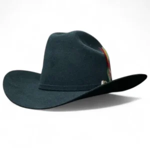 Texana Tombstone Horma Marlboro 20X con Plumas Color Negro